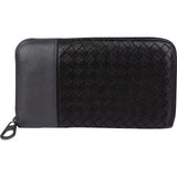 Bottega Veneta Intrecciato Leather Zip Around Wallet