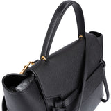 Celine Black Grained Calfskin Belt Handbag