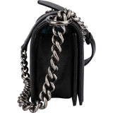 Chanel Quilted Caviar Leather Small Boy Single Flap Crossbody Bag
