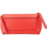 Celine Red Grained Calfskin Nano Belt Handbag