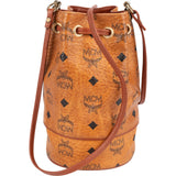 MCM Monogram Visetos Mini Drawstring Bucket Crossbody Bag