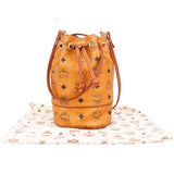 MCM Monogram Visetos Mini Drawstring Bucket Crossbody Bag