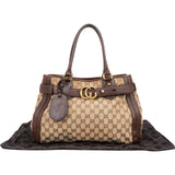 Gucci Monogram GG Canvas Running Tote Satchel Handbag