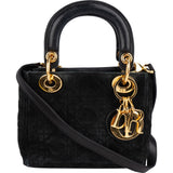 Christian Dior Suede Mini Lady Dior Handbag