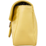 Gucci Bright Yellow Matelassé Leather Marmont Crossbody Bag