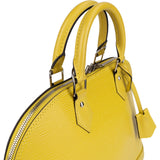 Louis Vuitton Yellow Epi Leather Alma PM Handbag