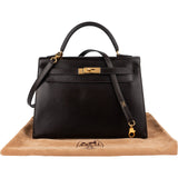 Hermès Box Calf Leather Kelly 32 Handbag