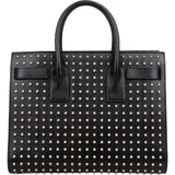 Saint Laurent Grained Leather Studded Sac de Jour Handbag