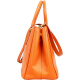 Prada Orange Saffiano Leather Galleria Handbag