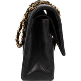 Chanel Quilted Lambskin Medium 24K Gold Double Flap Shoulder Bag