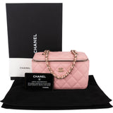 Chanel Quilted Caviar Leather Vanity Case Crossbody Bag