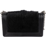 Chanel Goat Hair Medium Boy Single Flap Crossbody Bag