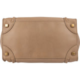 Céline Brown Calfskin Leather Luggage Handbag
