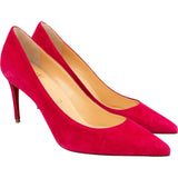 Christian Louboutin Fuchsia Velours Suede Leather Kate 85 Pumps Shoes (35,5)