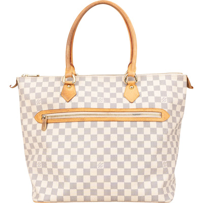 Louis Vuitton Monogram Damier Azur Saleya GM Handbag
