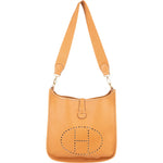 Hermès Natural Leather Evelyne GM Crossbody Bag xx leder - vintageandkickz