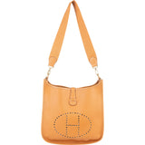 Hermès Natural Leather Evelyne GM Crossbody Bag xx leder - vintageandkickz