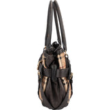 Burberry Pleated Haymarket Check Kentoville Handbag
