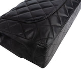 Chanel Quilted Lambskin Palladium Jumbo Single Flap Crossbody Bag