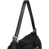 Fendi FF Cotton Baguette Shoulder Bag