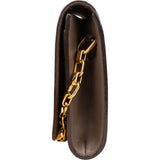 Louis Vuitton Taupe Leather Louise MM Chain Shoulder Bag