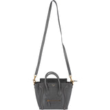 Céline Grey Leather Luggage Handbag
