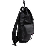 Gucci Crocodile-Embossed Leather Web Stripe Backpack