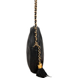 Chanel Quilted Lambskin Round Tassel Shoulder Bag