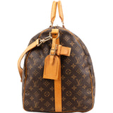 Louis Vuitton Monogram Canvas Keepall 60 Bandoulière Travel Bag