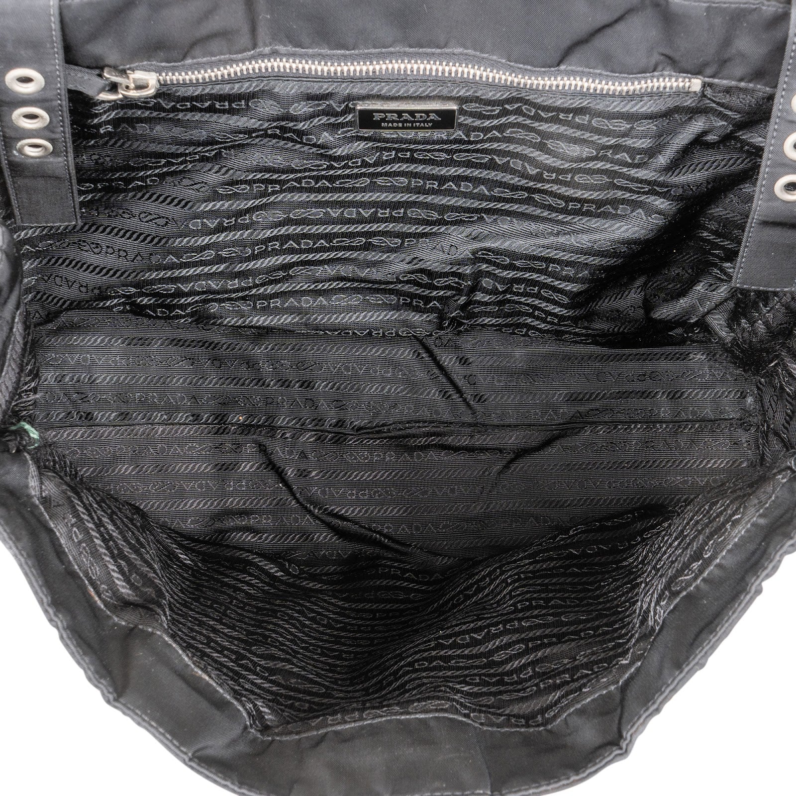 Prada Tessuto Nylon Buckle Tote Handbag - vintageandkickz