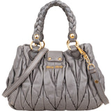 Miu Miu Quilted Nappa Leather City Handbag