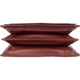 Cartier Must de Cartier Bordeaux Leather Messenger Crossbody Bag