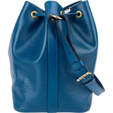 Louis Vuitton Blue Epi Leather Sac Noé Petit Shoulder Bag