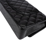 Chanel Quilted Caviar Leather Gold Medium Double Flap Crossbody Bag
