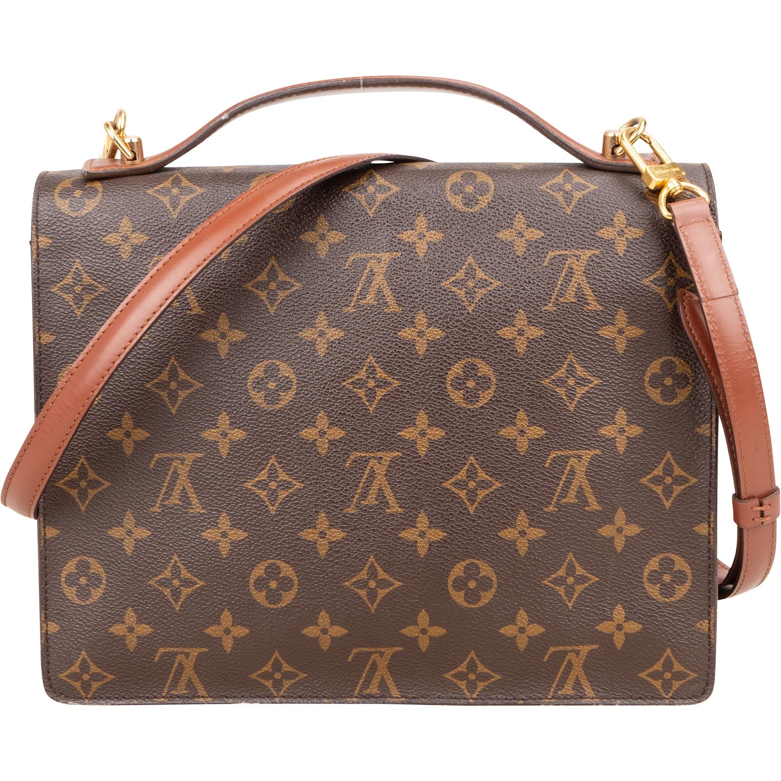 Louis Vuitton Monogram Canvas Monceau Handbag - vintageandkickz