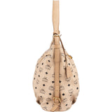 MCM Monogram Visetos Hobo Shoulder Bag