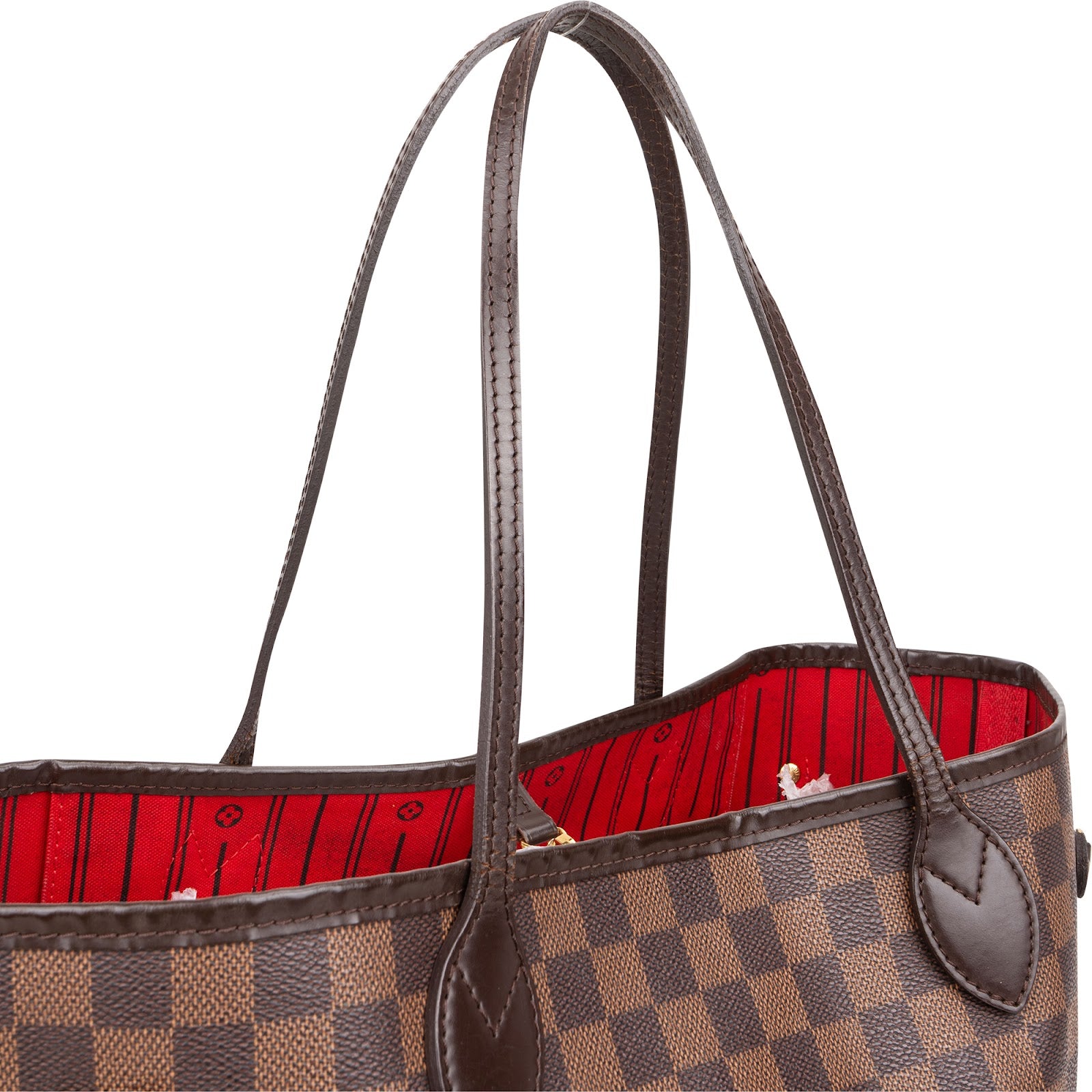 Louis Vuitton Monogram Damier Ebene Neverfull MM Shoulder Bag - vintageandkickz