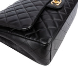 Chanel Quilted Lambskin Maxi Double Flap Crossbody Bag