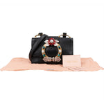 Miu Miu Madras Crystal Leather Crossbody Bag - vintageandkickz