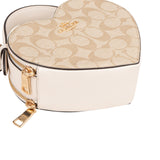 Coach Monogram Heart in Signature Canvas Crossbody Handbag