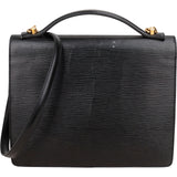 Louis Vuitton Noir Epi Leather Monceau Handbag