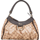 Gucci Monogram GG Patent Abbey Handbag - vintageandkickz