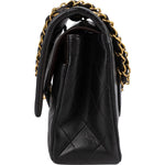 [🔄️B11 / F28] Chanel Quilted Lambskin Medium Double Flap Shoulder Bag - vintageandkickz