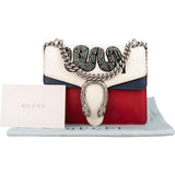 Gucci Tricolor Leather Dionysus Crystal Snake Small Crossbody Bag