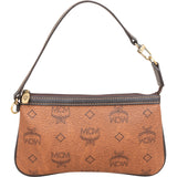 MCM Monogram Visetos Leather Pochette Accessoires Handbag