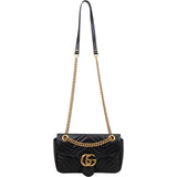 Gucci Chevron Leather GG Marmont Camera Crossbody Bag