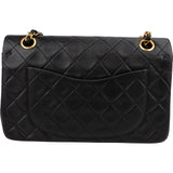 Chanel Quilted Lambskin Small 24K Gold Double Flap Shoulder Bag