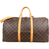 Louis Vuitton Monogram Canvas Keepall 50 Bandoulière Travel Bag