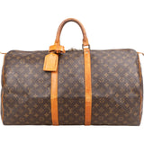 Louis Vuitton Monogram Canvas Keepall 55 Travel Bag