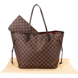 Louis Vuitton Monogram Damier Ebene Neverfull MM Shoulder Bag